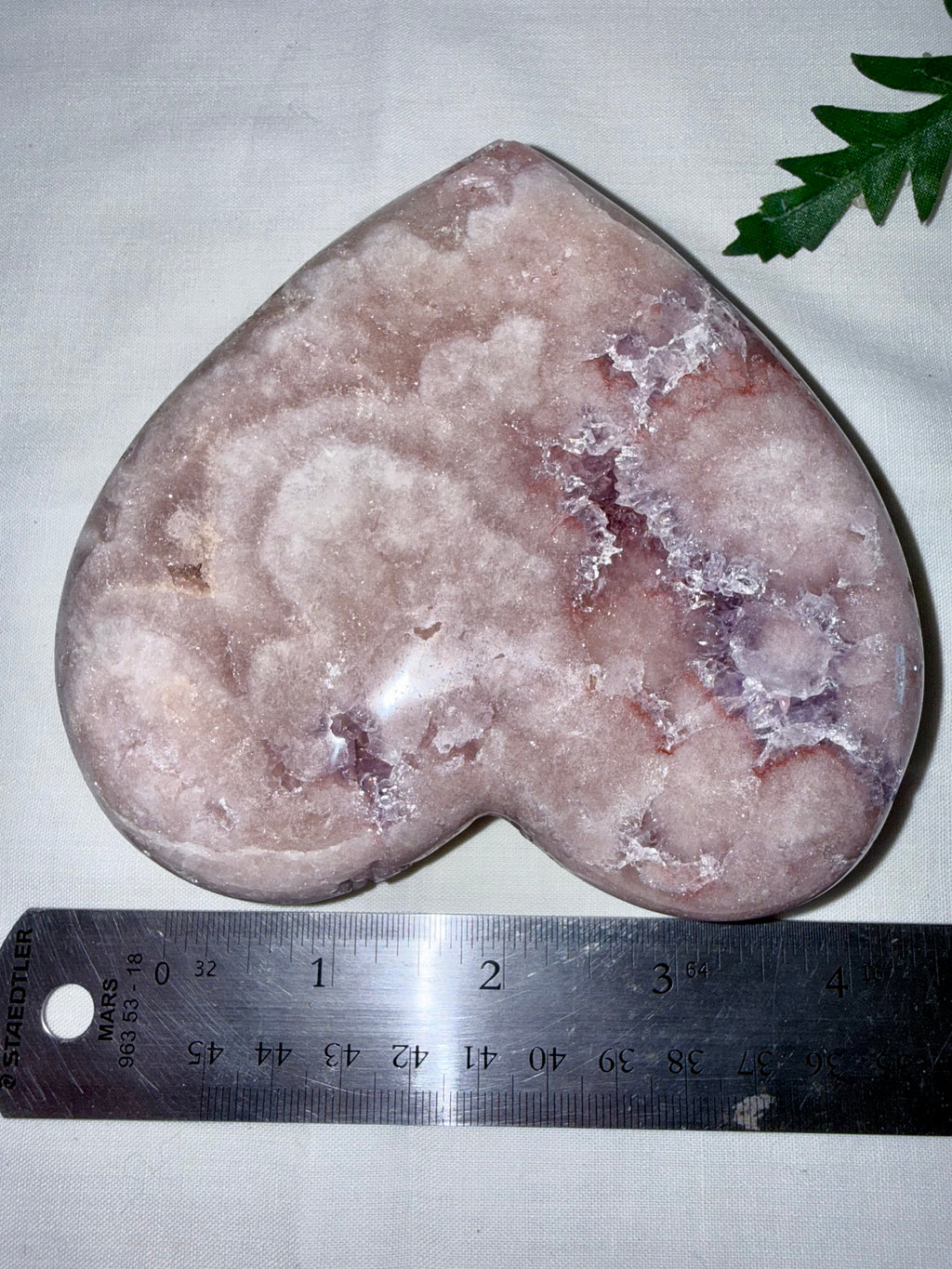 Pink Amethyst Heart