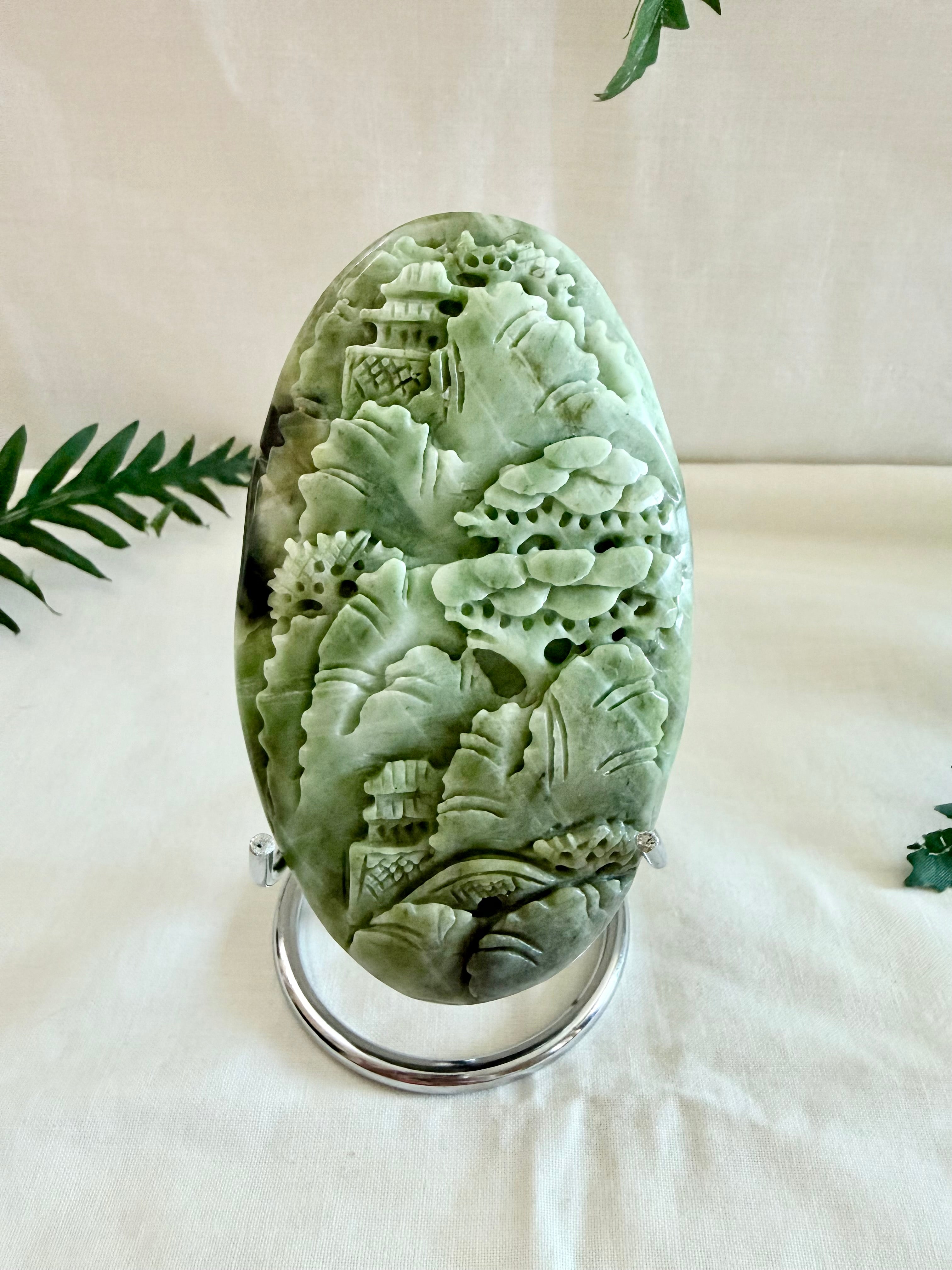 Dushan Jade Landscape Carving