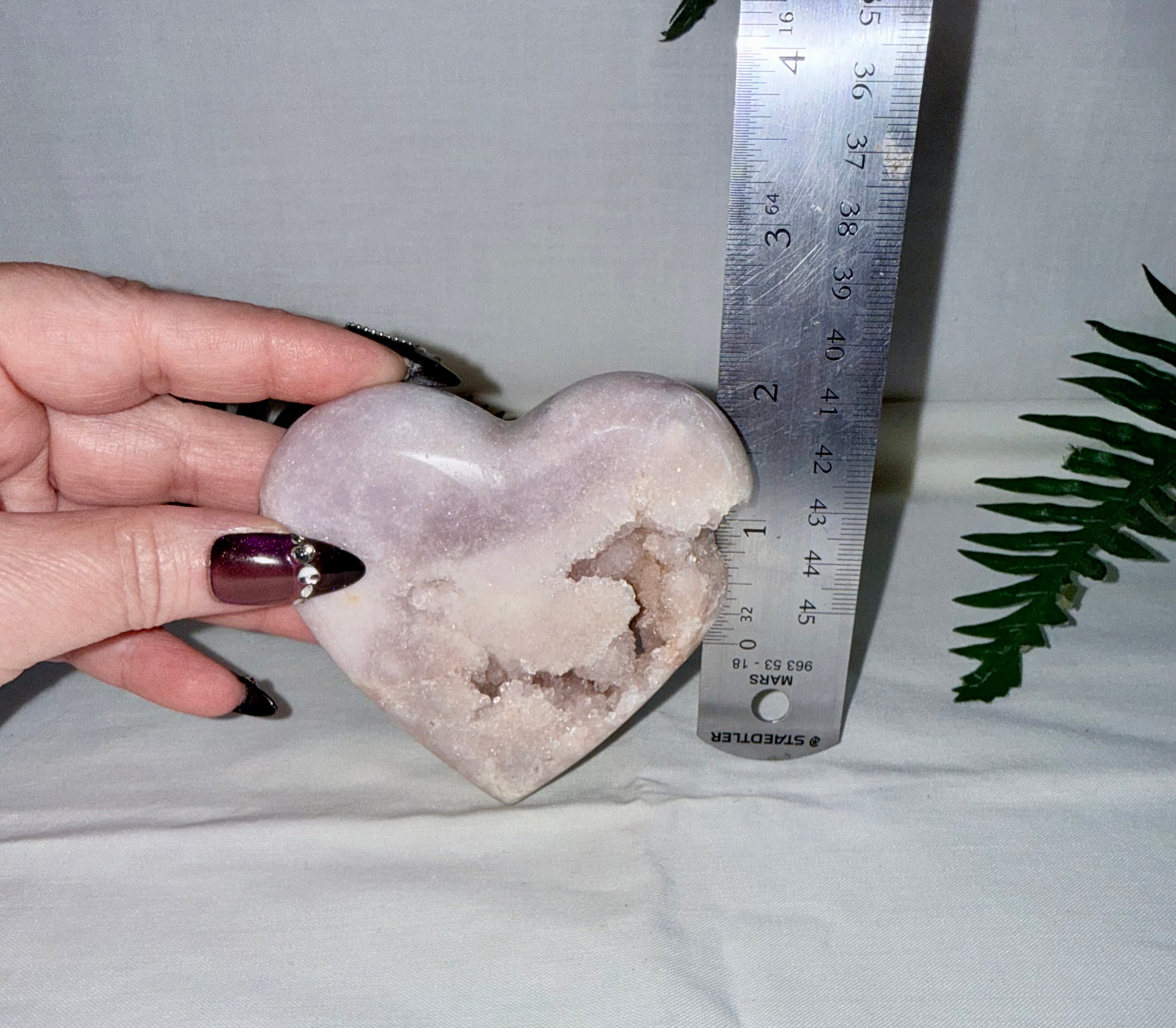 Pink Amethyst Heart