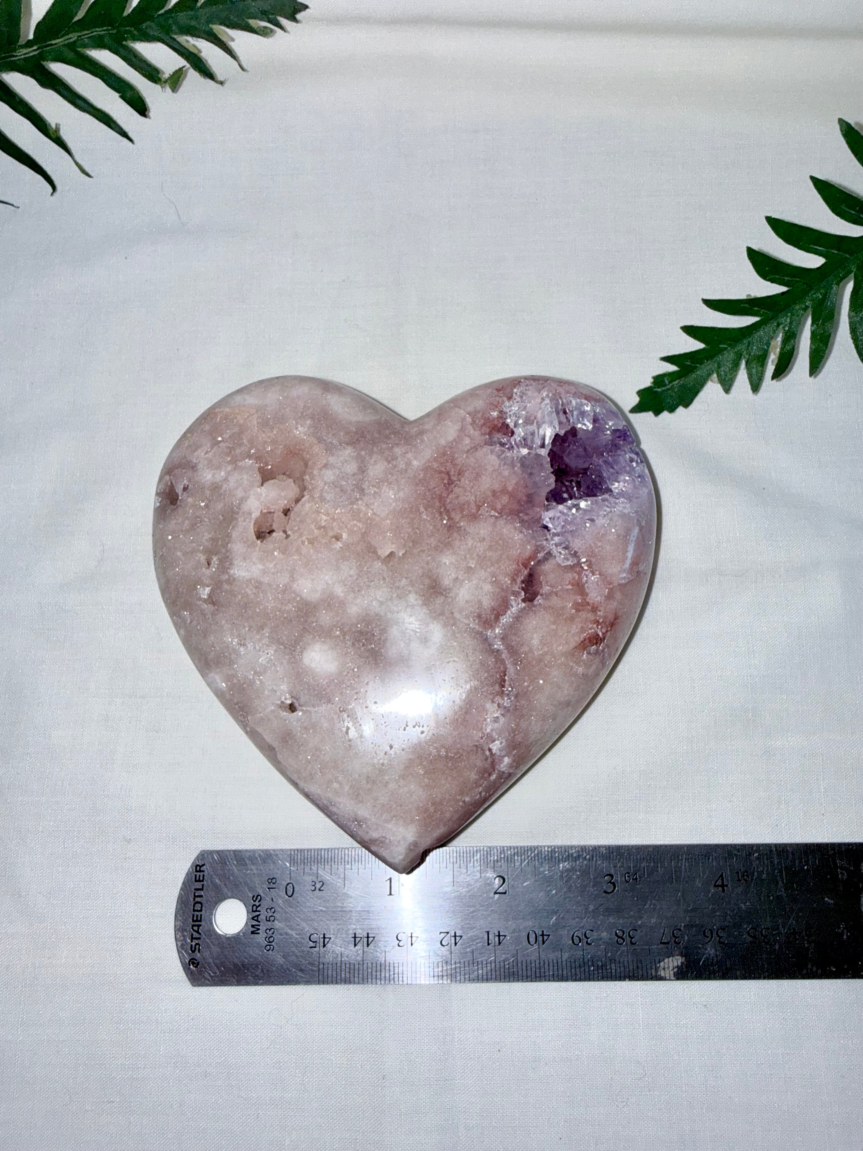 Pink Amethyst Heart