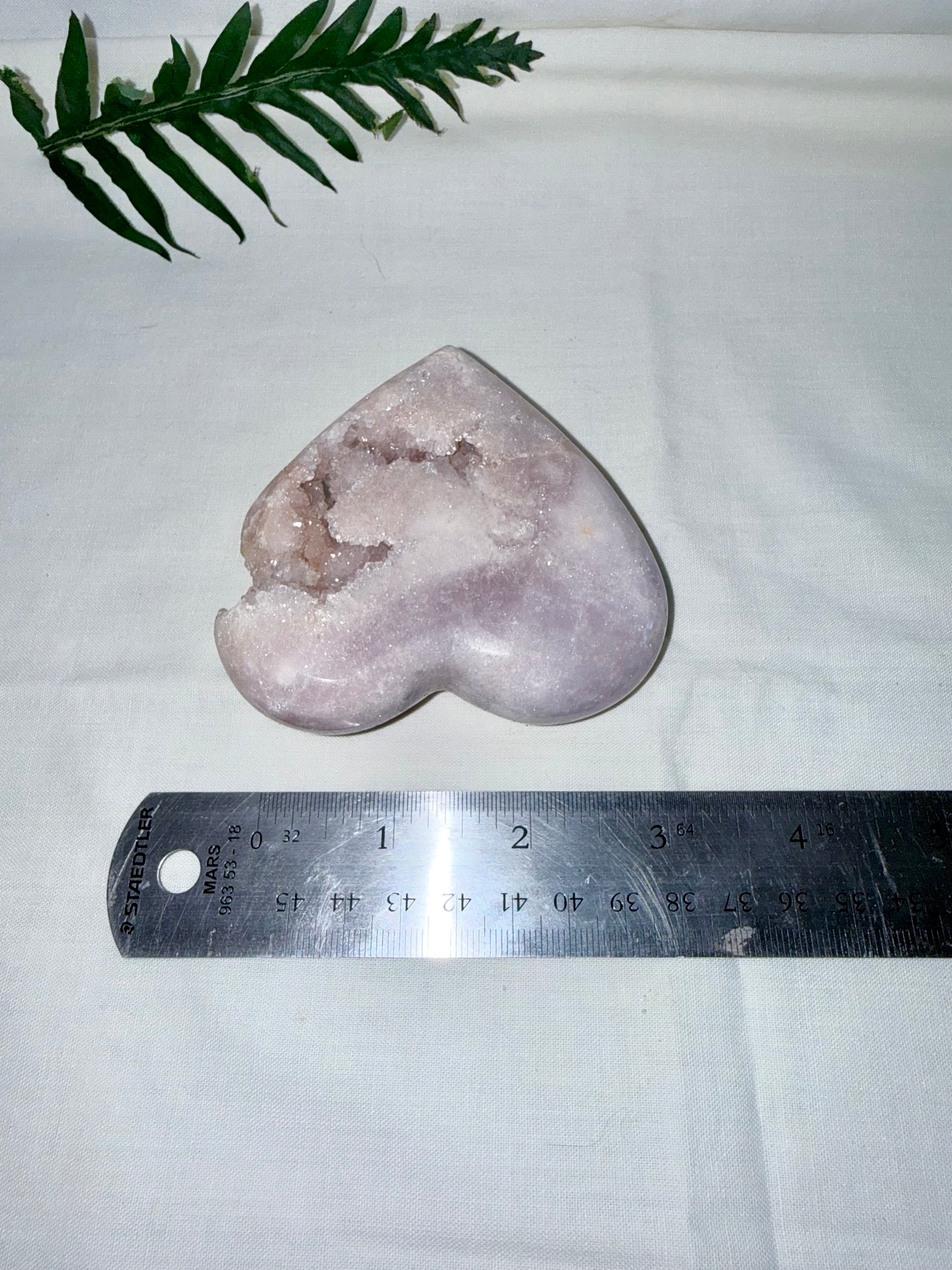 Pink Amethyst Heart