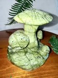 Happy Snail Xiuyan Jade Carving