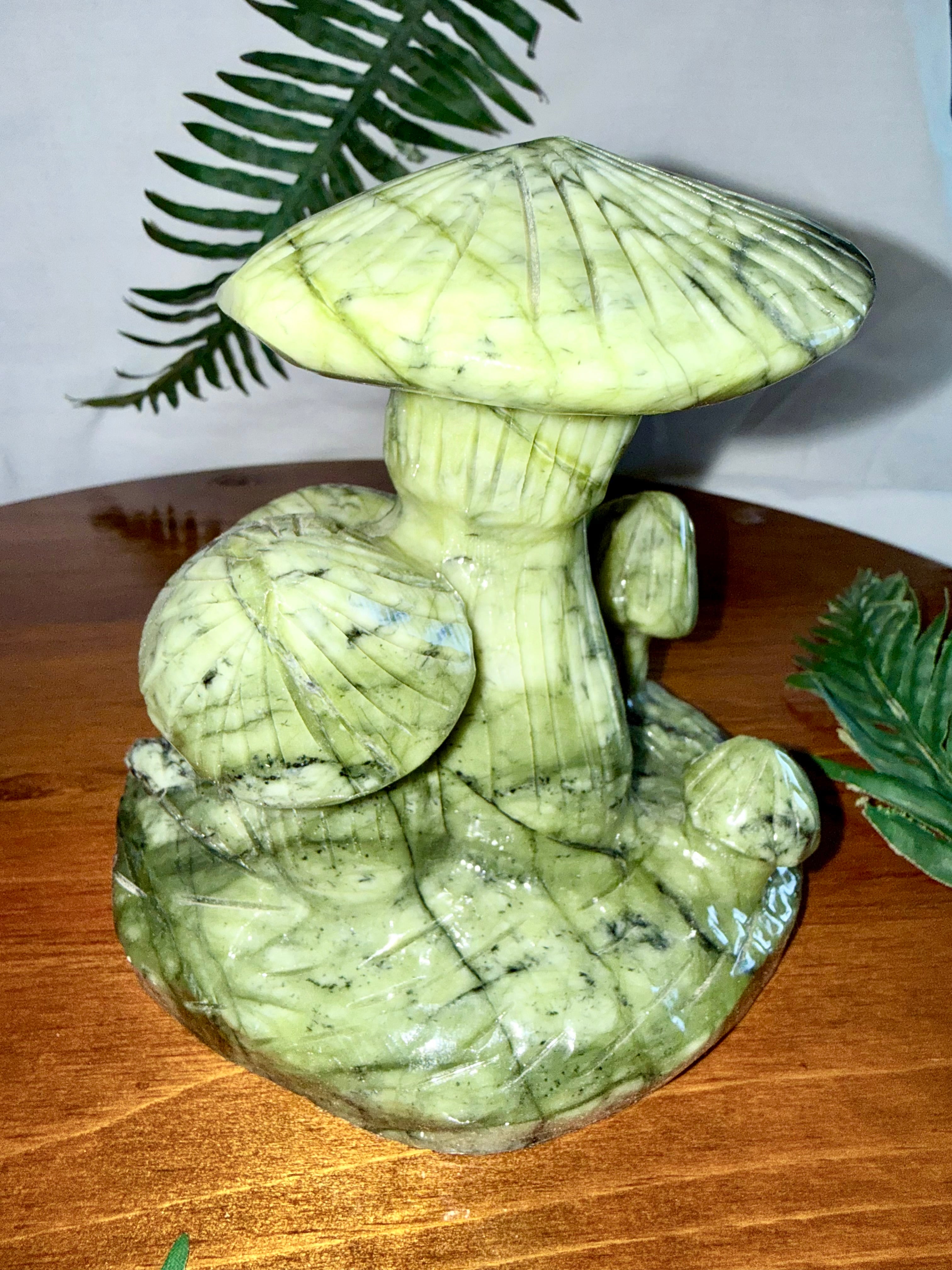 Happy Snail Xiuyan Jade Carving