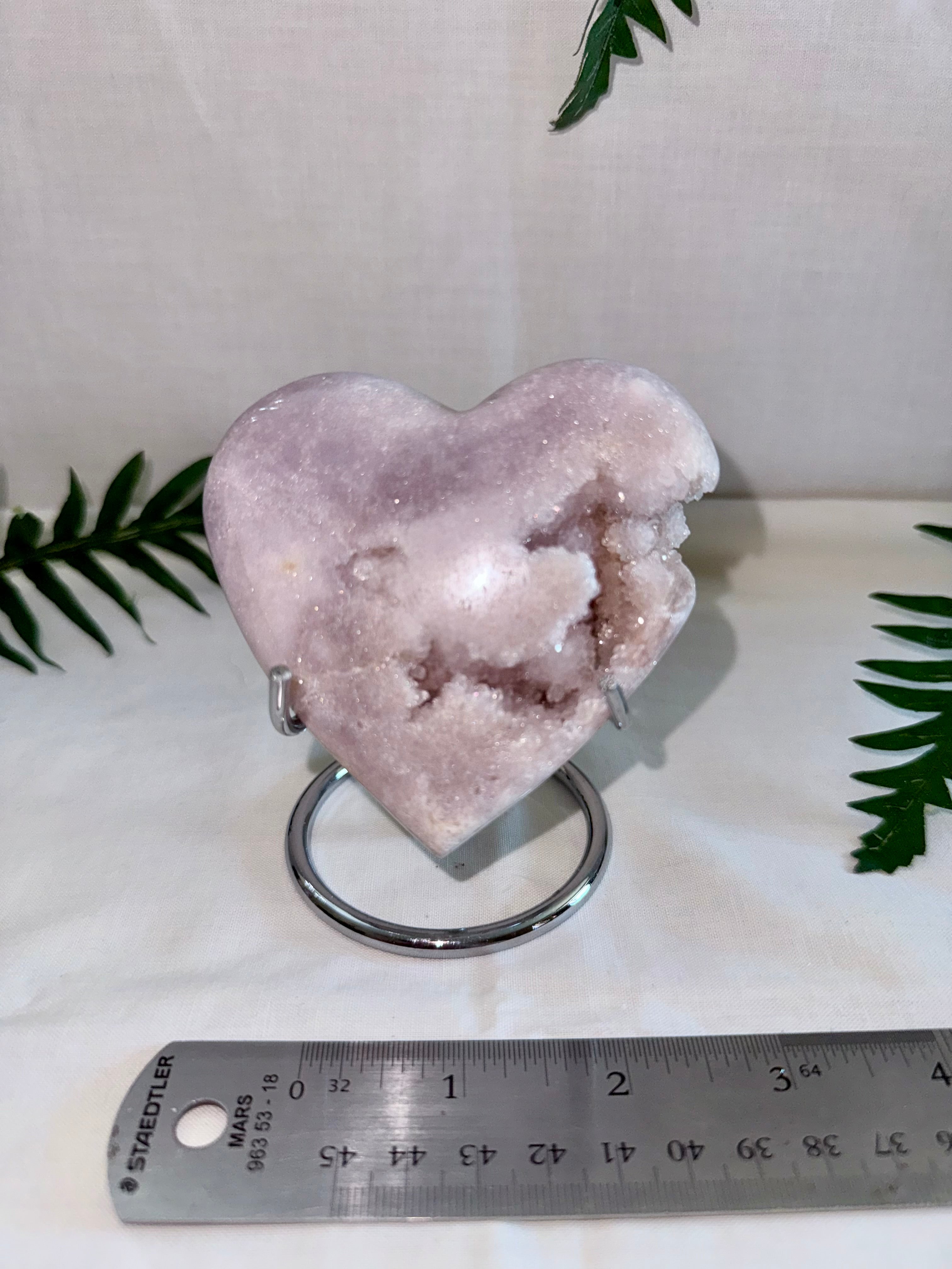 Pink Amethyst Heart
