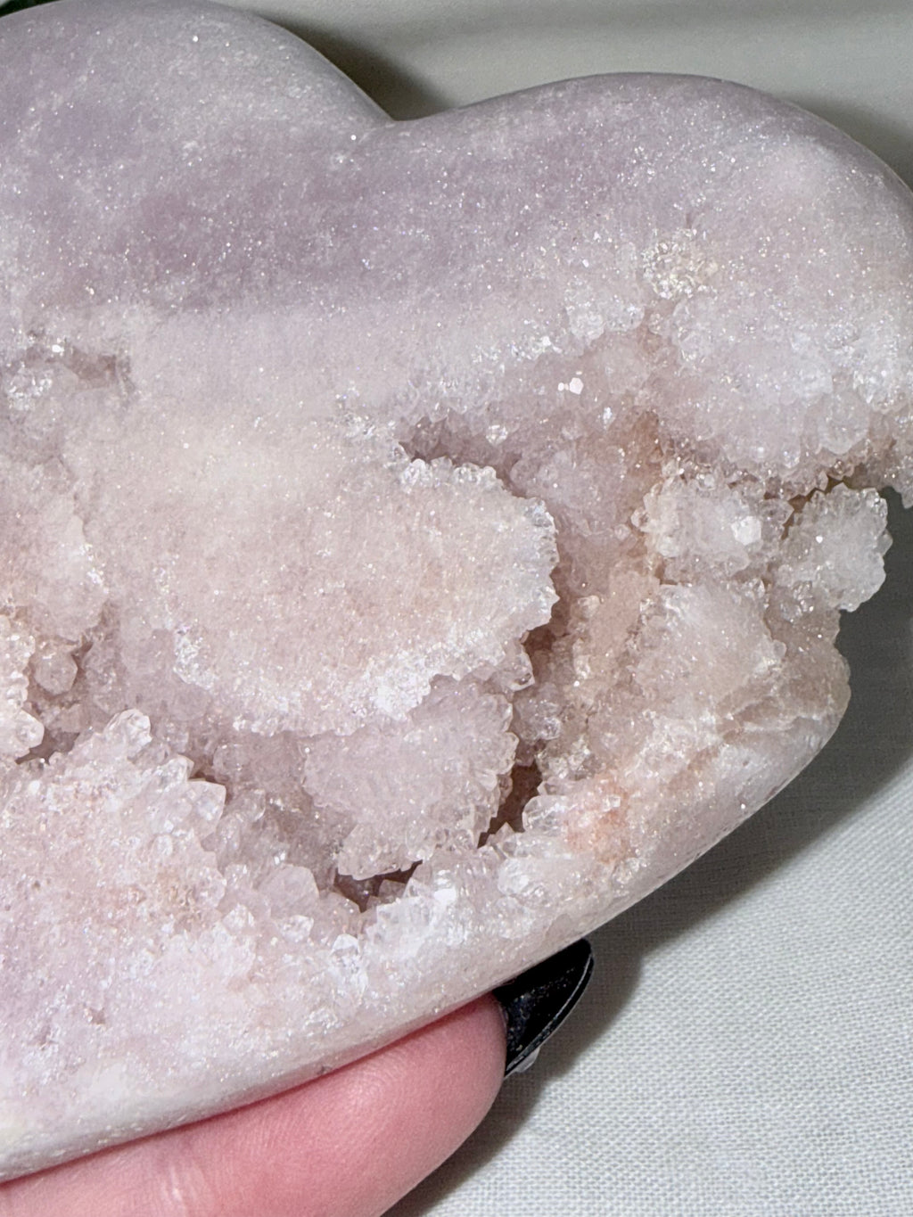 Pink Amethyst Heart