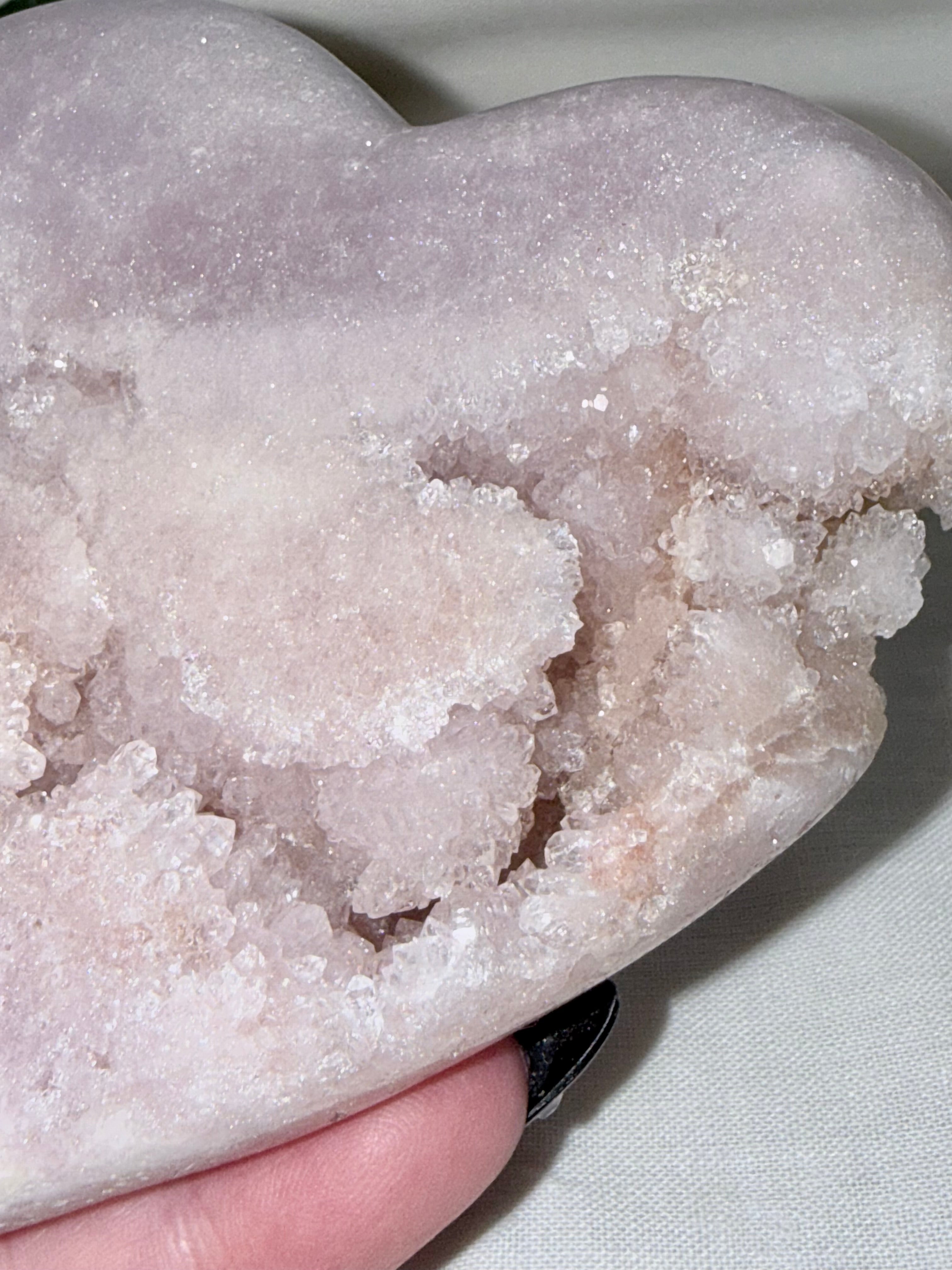 Pink Amethyst Heart