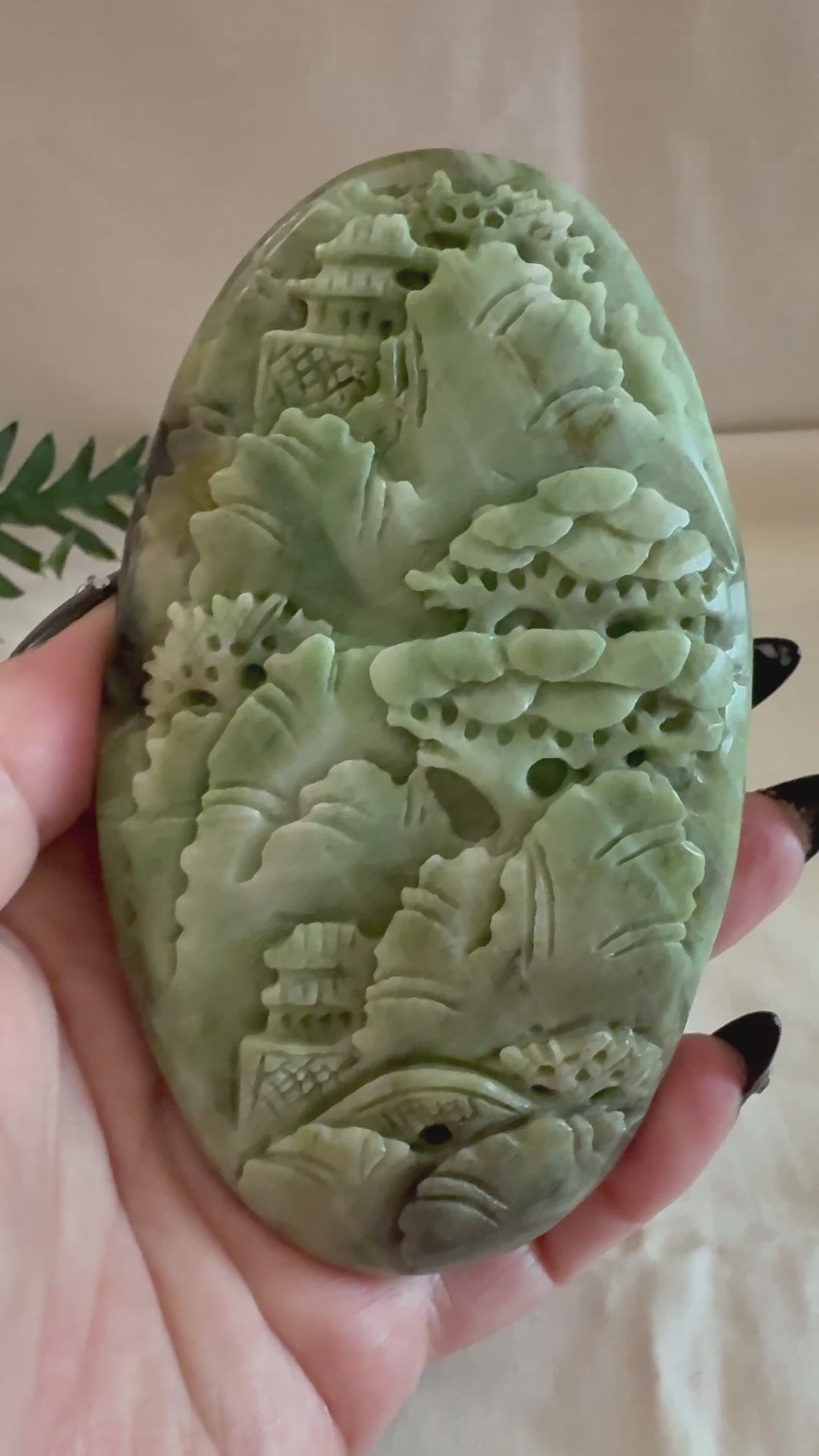 Dushan Jade Landscape Carving