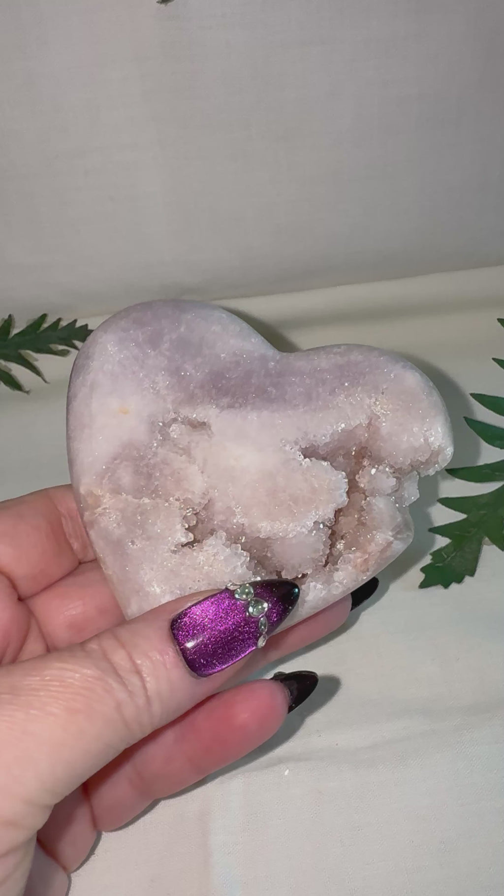 Pink Amethyst Heart