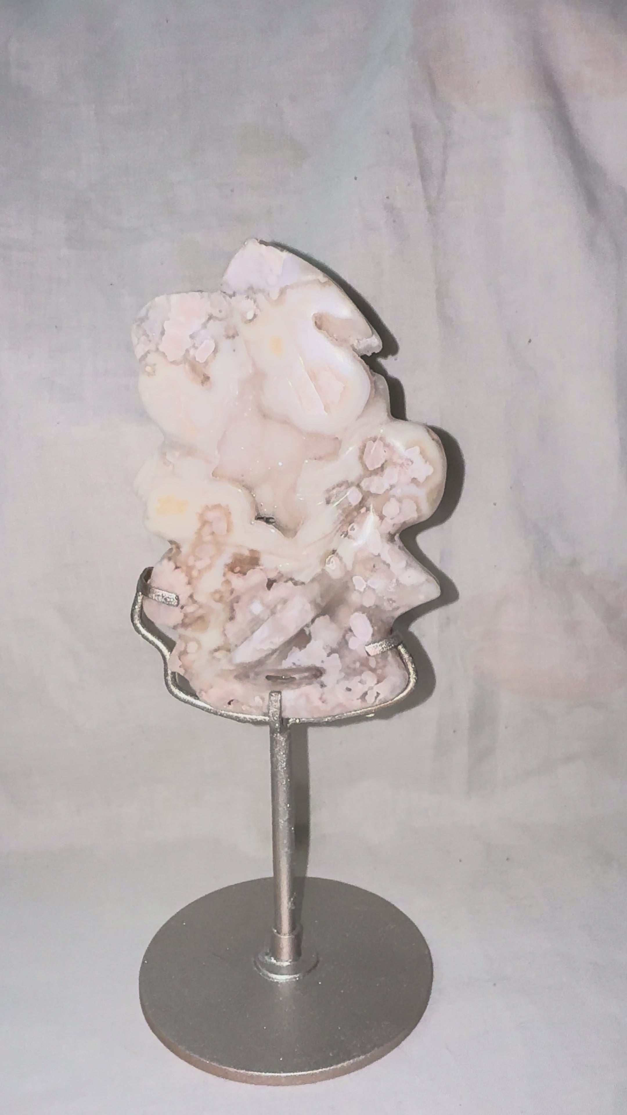 White Flower Agate Angle